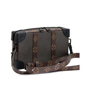 Louis Vuitton Soft Trunk Shoulder Bag Wallet Taiga Monogram